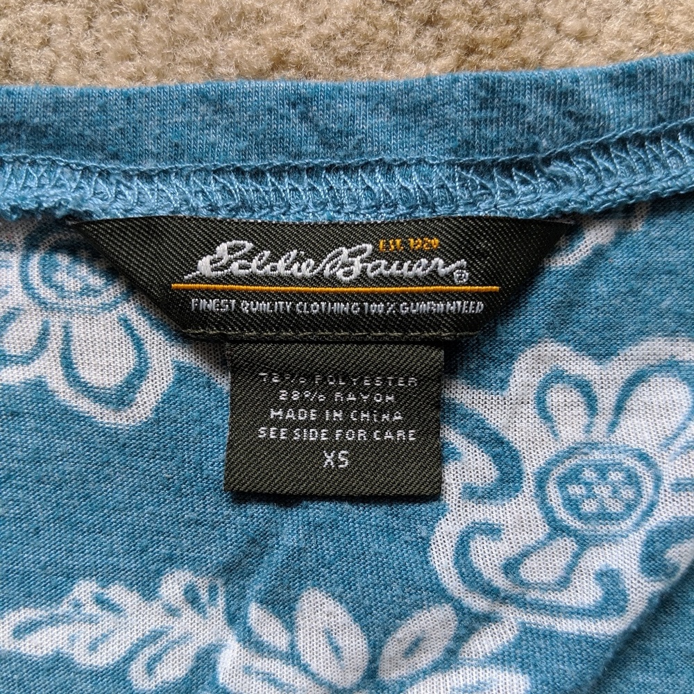 Eddie Bauer Floral Shirt - Picture 2 of 3